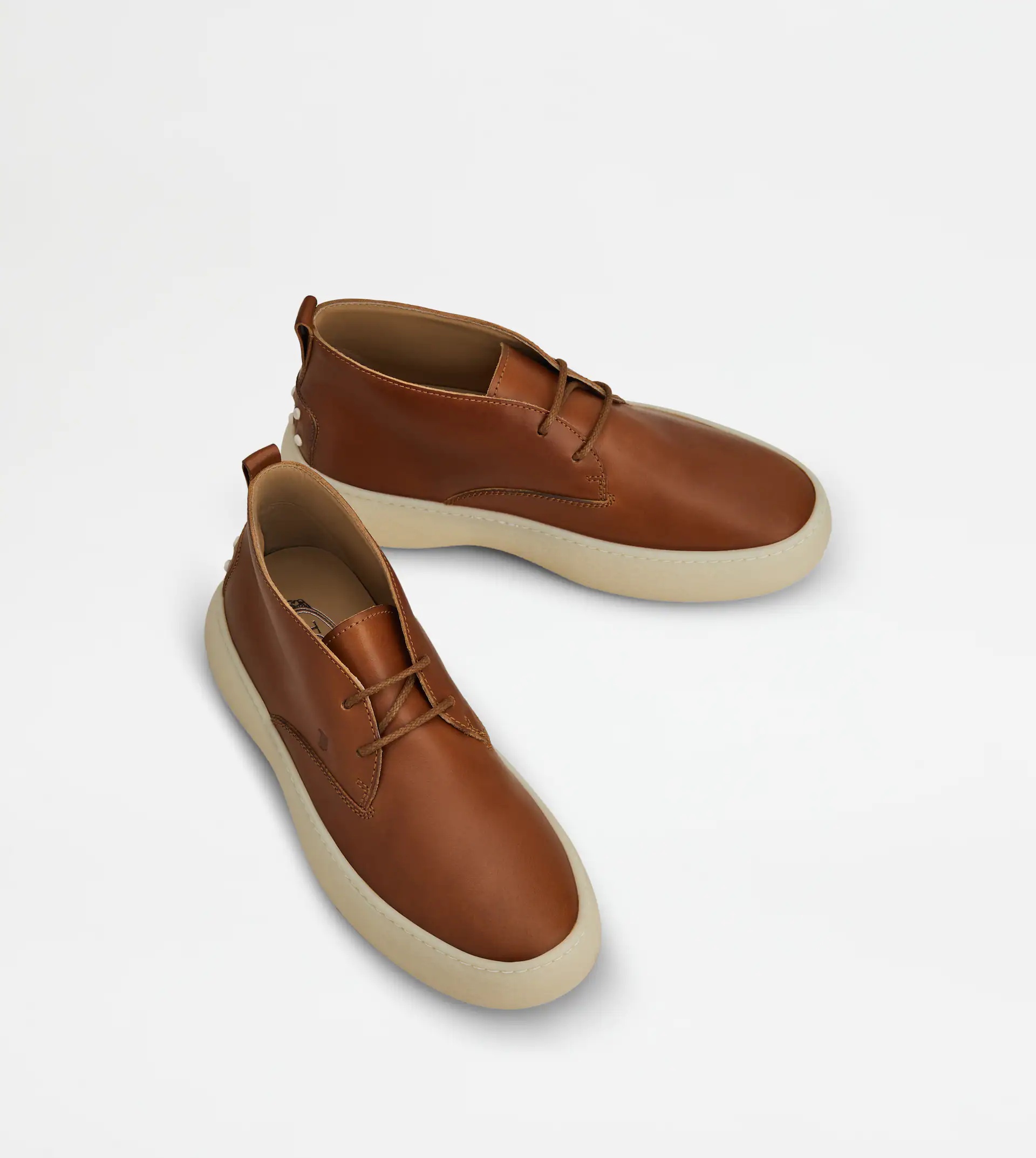 TOD'S W. G. DESERT BOOTS IN LEATHER - BROWN - 3