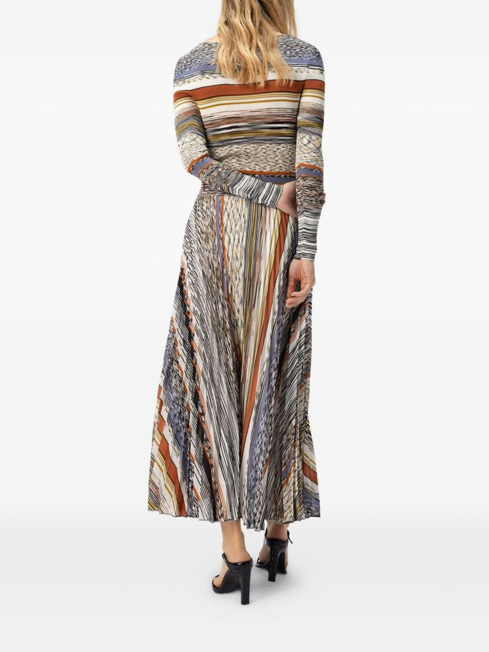 striped midi dress - 3