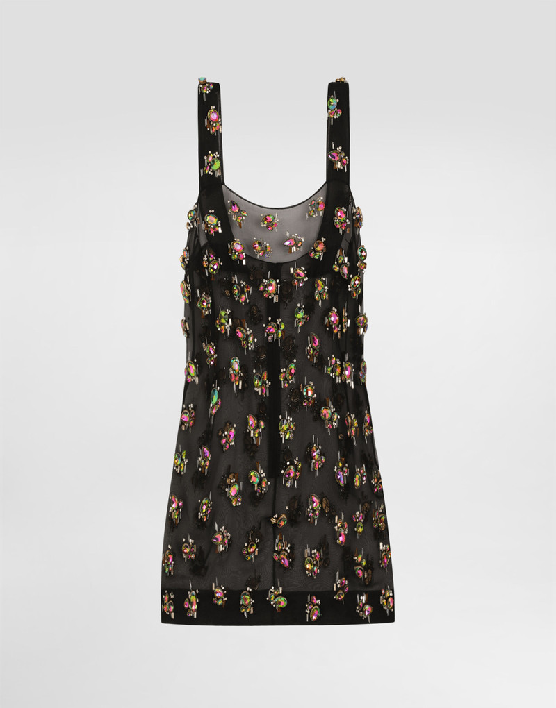 Organza dress with embroidery 1