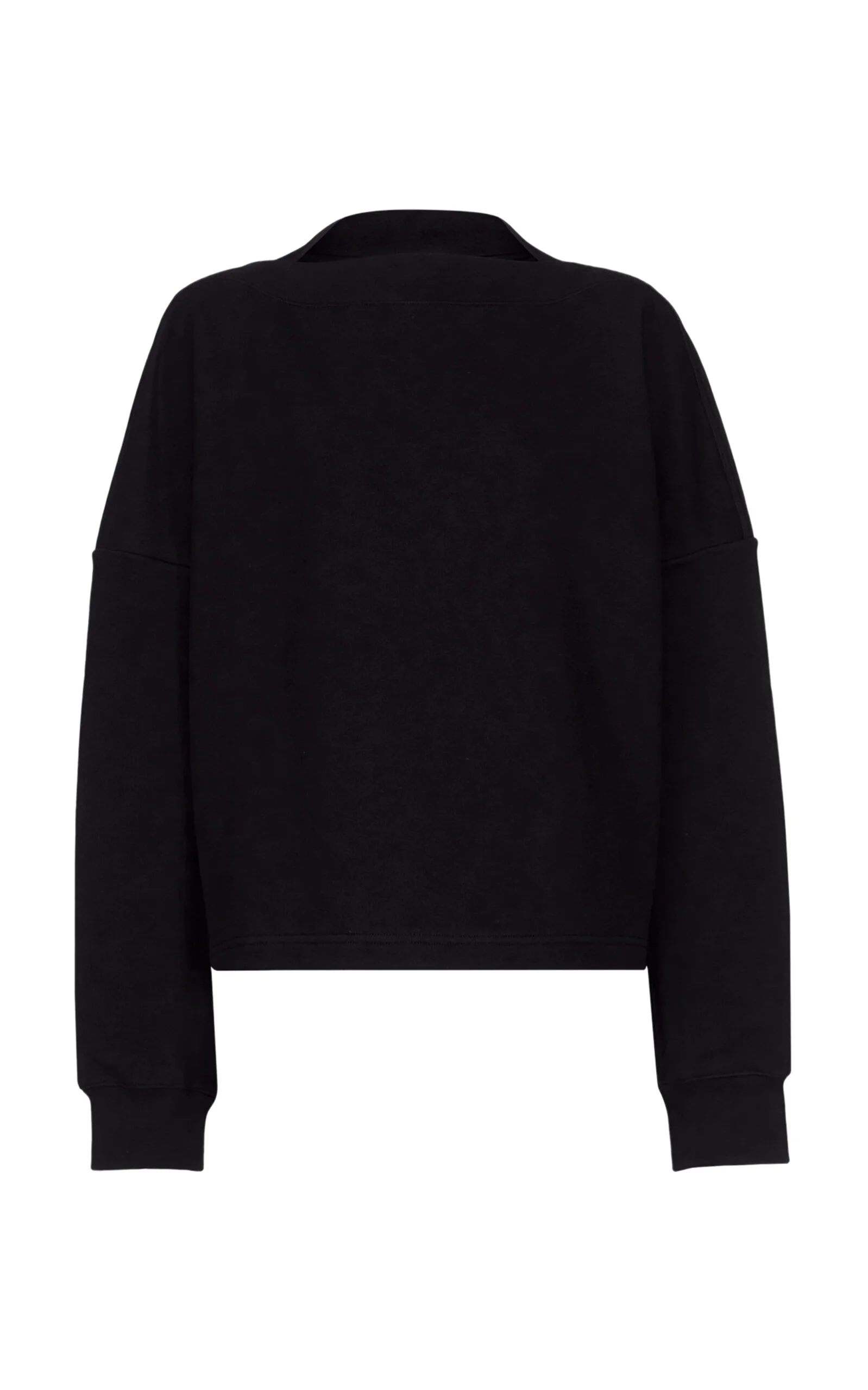 Oversized Cotton Sweatshirt black - 1