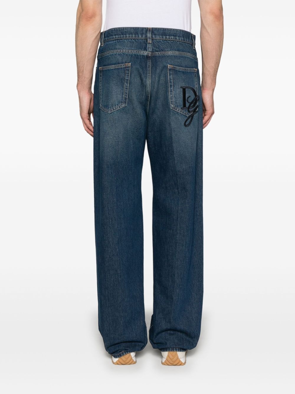 logo-patch jeans - 4