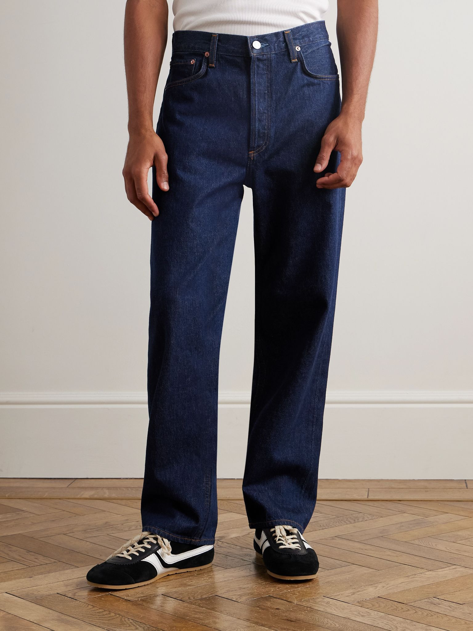 90's Straight-Leg Jeans Blue - 3