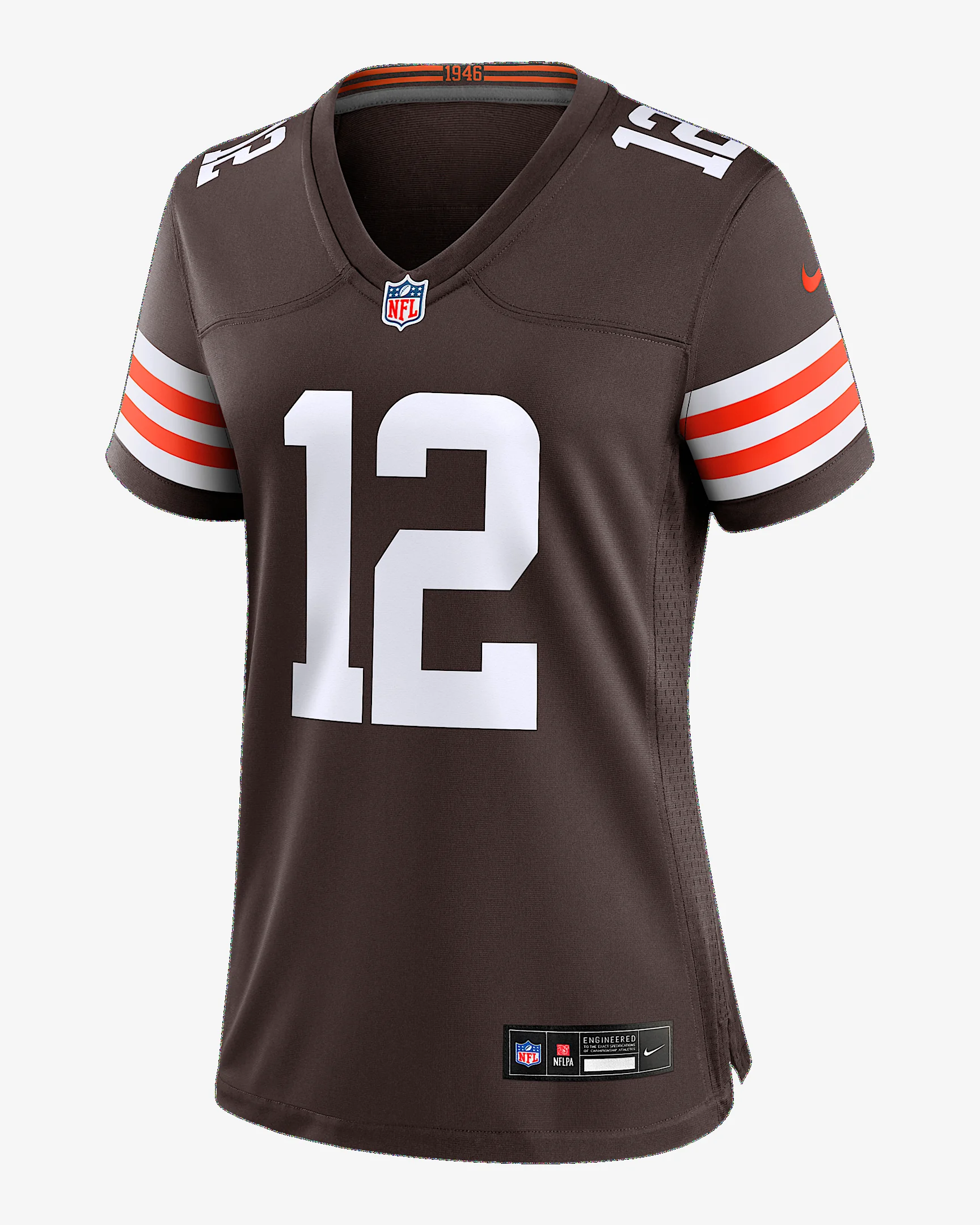 Shedeur Sanders Cleveland Browns 2025 NFL Draft Women’s Nike NFL Game Jersey - 1