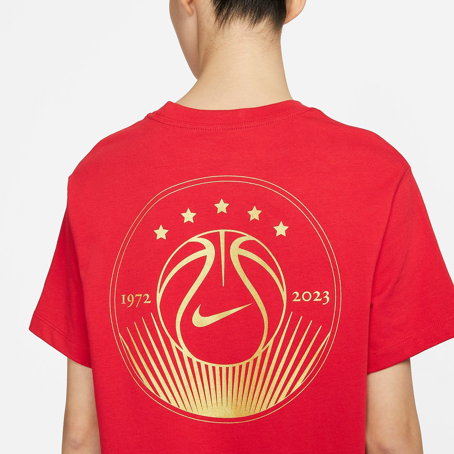 (WMNS) Nike Sportswear Short-Sleeve T-Shirt 'University Red' DX7941-657 - 4