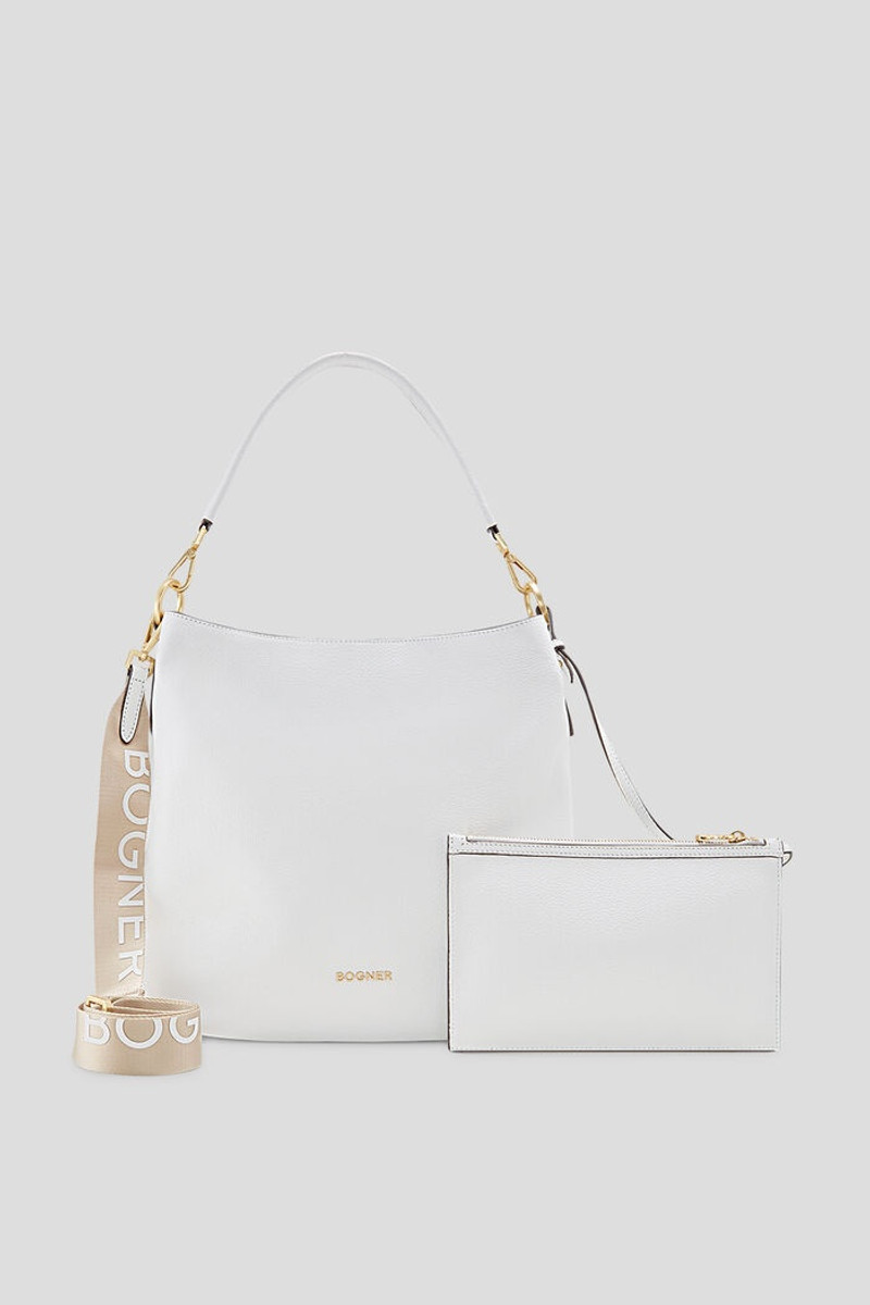 Pontresina Jessi Hobo bag in White 1