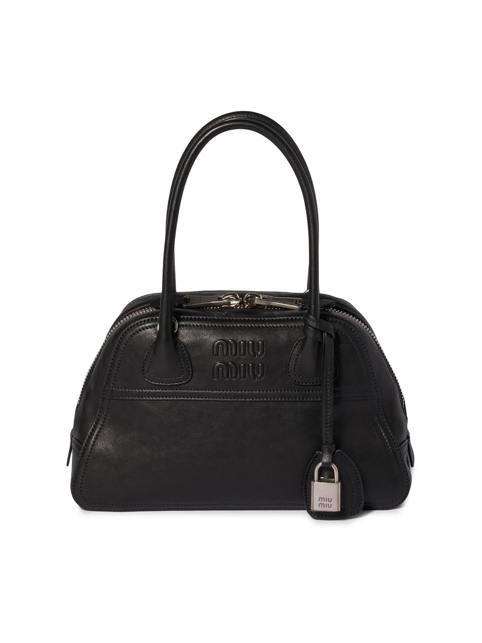 Women's Vivant Nappa Leather Top Handle Bag - Black - 1