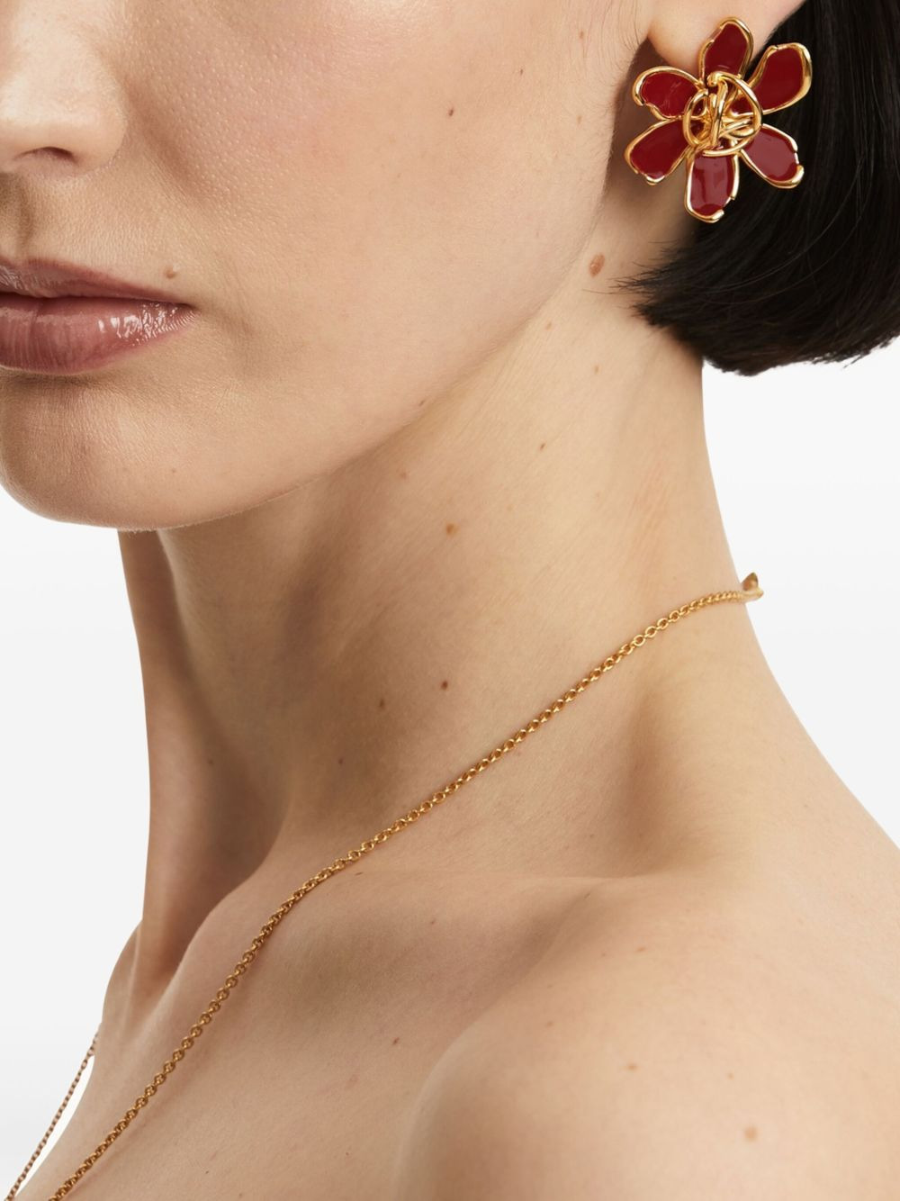 flower-shaped earrings - 2