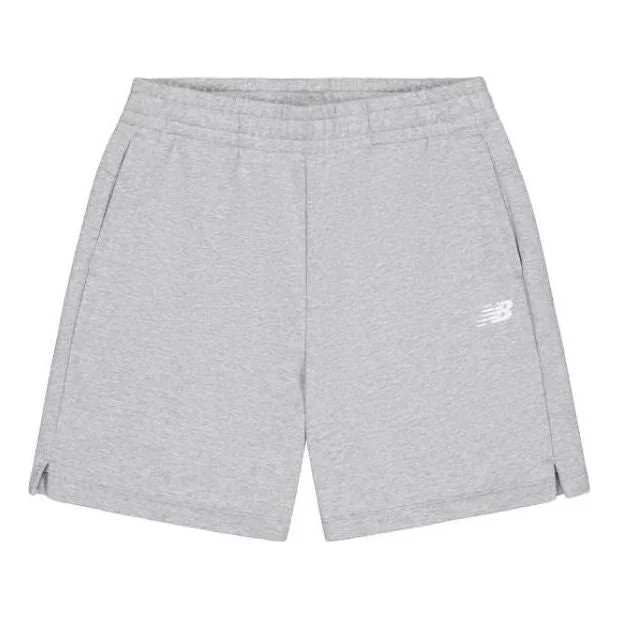 (WMNS) New Balance NB Logo Cotton Short 'Grey' AWS42301-GHM - 1