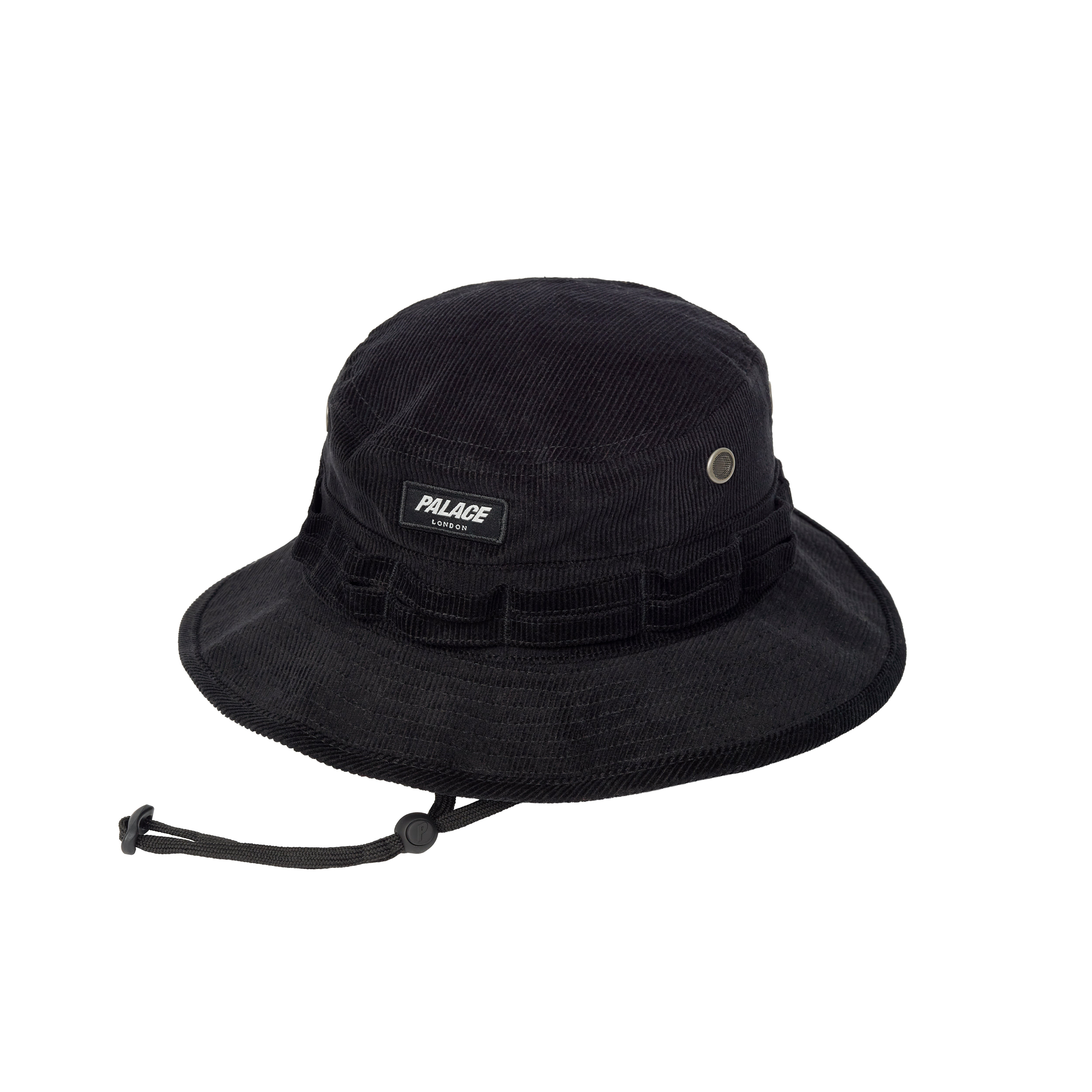 PALACE LONDON CORD BOONIE BLACK - 1