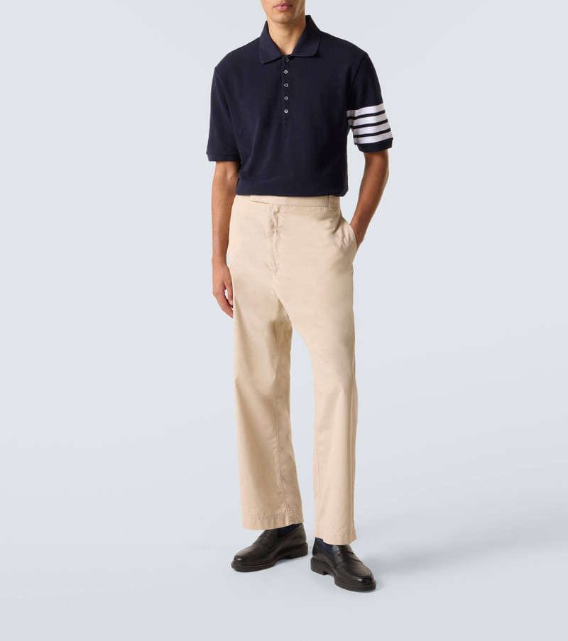 Thom Browne 4-Bar cotton polo shirt outlook