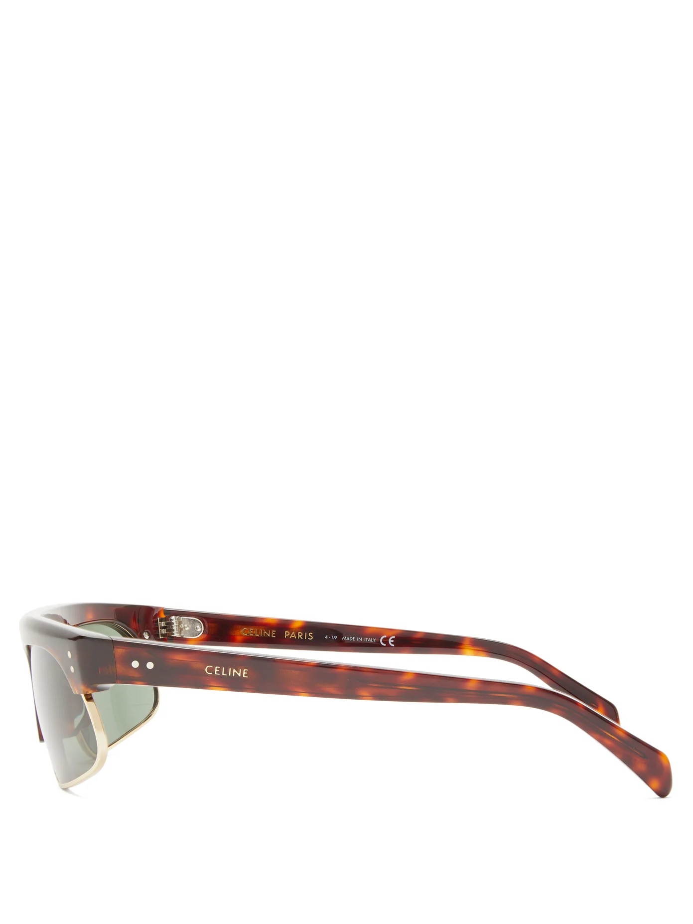 Half-shield acetate sunglasses - 4