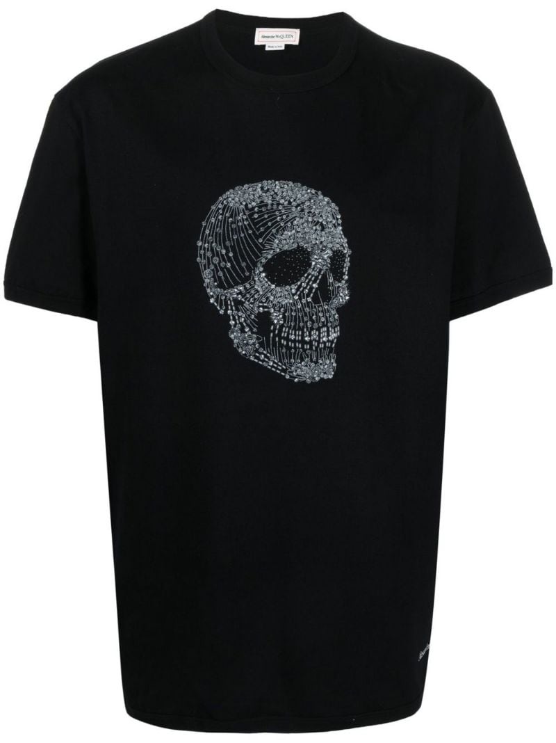 skull-print cotton T-shirt - 1
