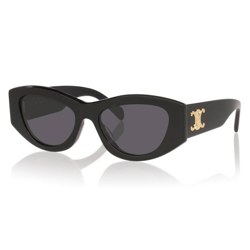 Celine Triomphe Grey Irregular Ladies Sunglasses CL40308 01A 55 - 1