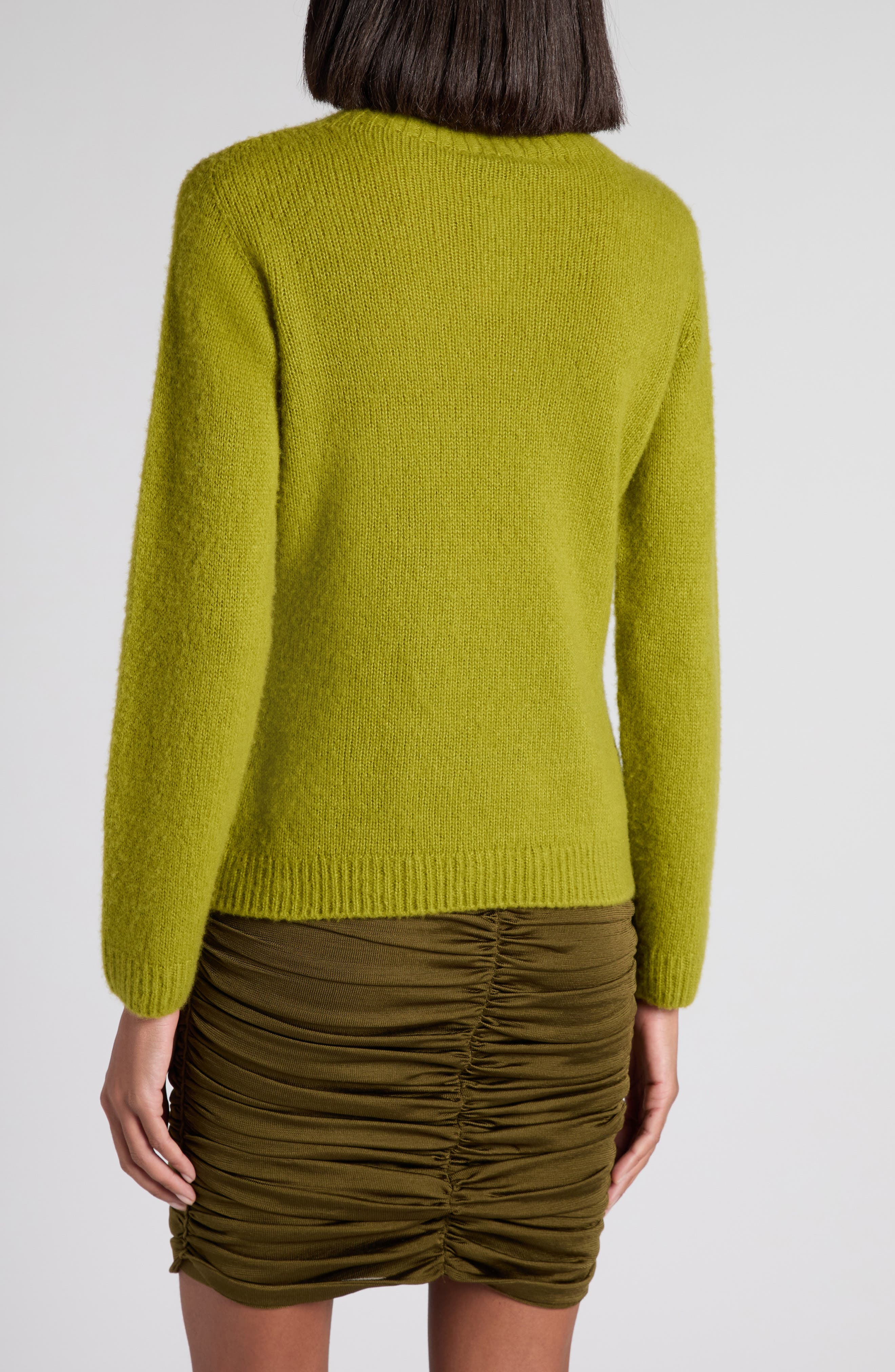 TOM FORD Cashmere & Silk Turtleneck Sweater in Fg300 Acid Green at Nordstrom - 3