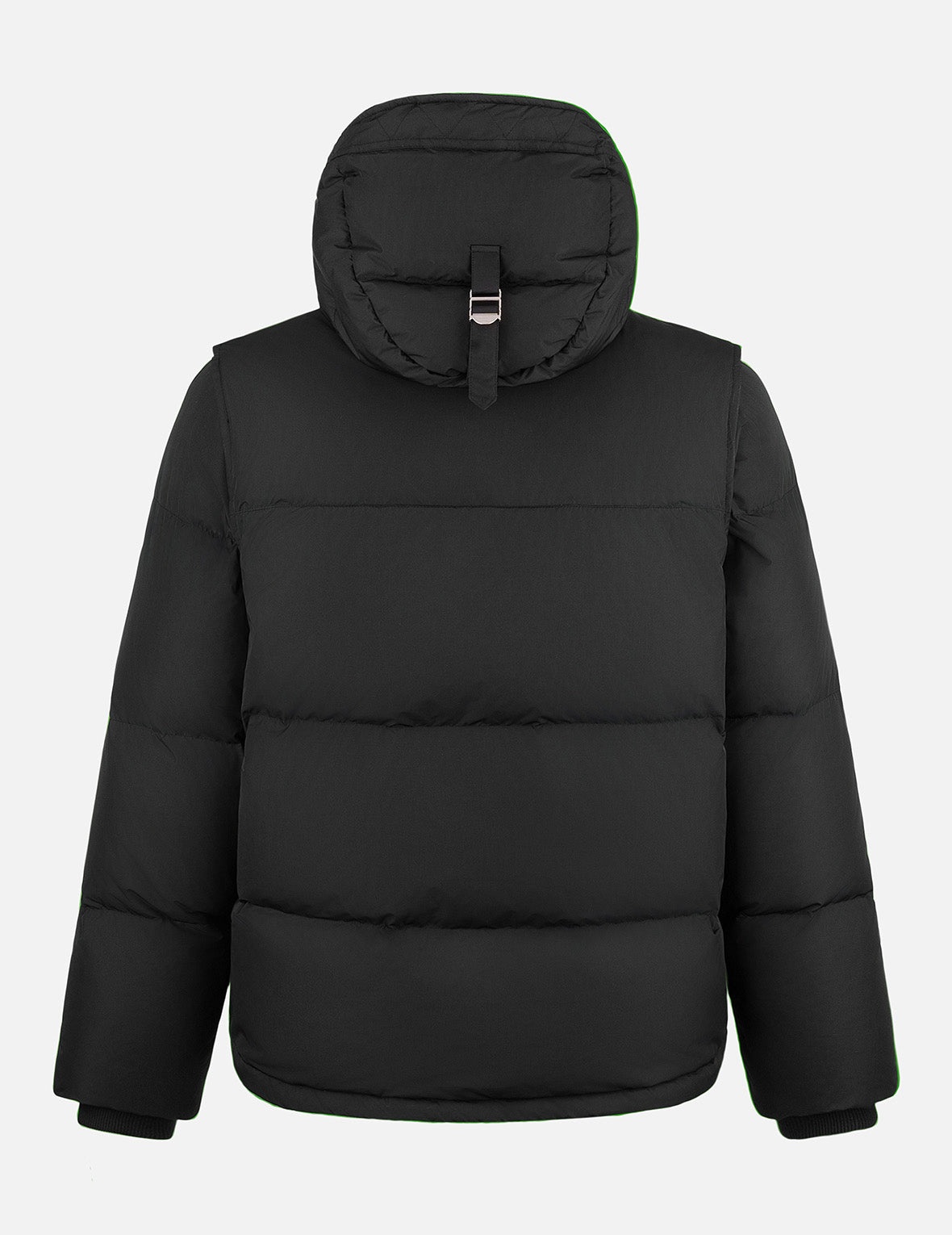 Seagull Embroidery Detachable Relax Fit Down Jacket - 2