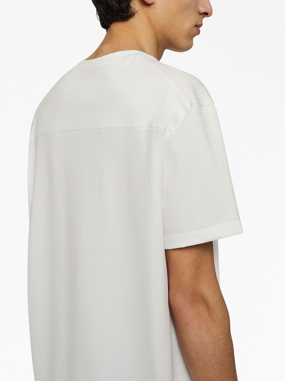 logo-plaque cotton T-shirt - 7