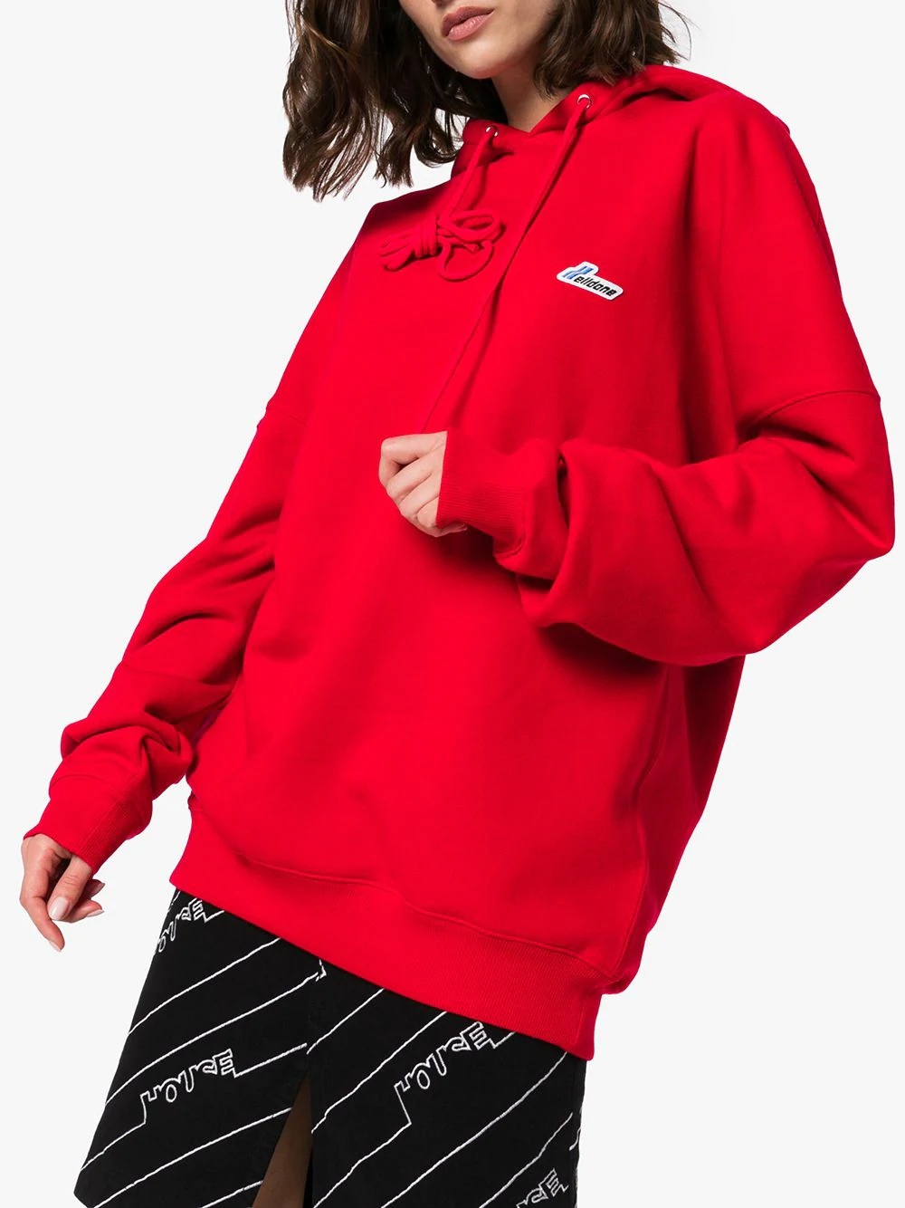 oversized logo hoodie - 3