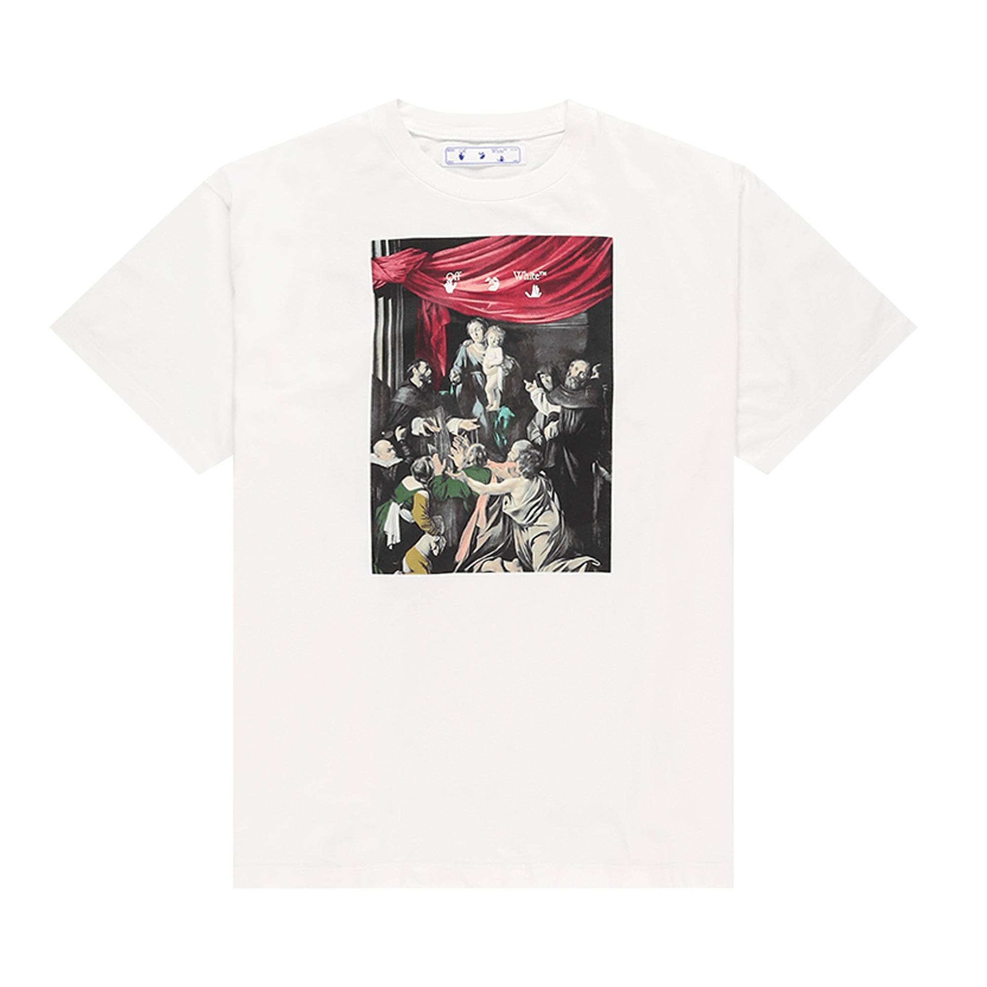 Off-White Caravaggio Painting Short-Sleeve Over Tee 'White/Black' - 1