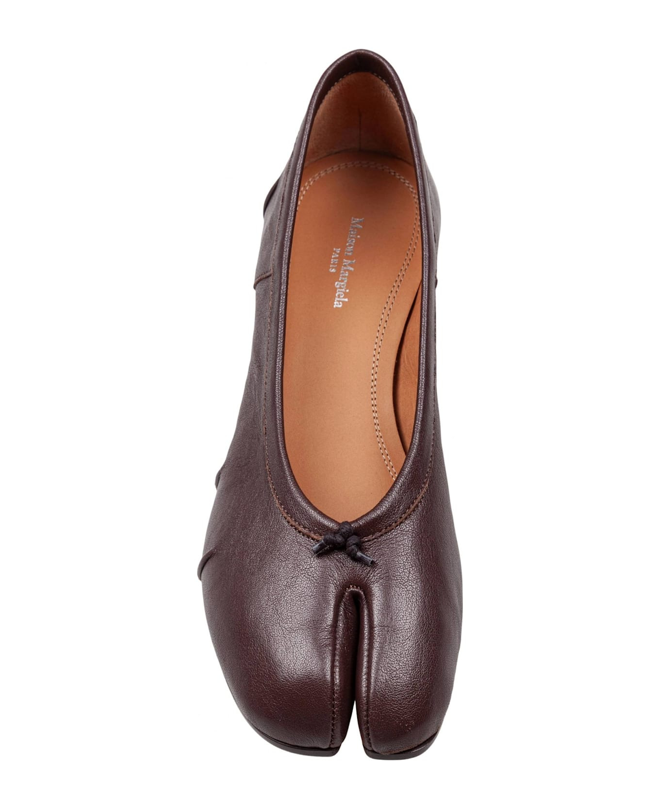 Tabi New H30 Leather Ballerina Flat, Brown - 3