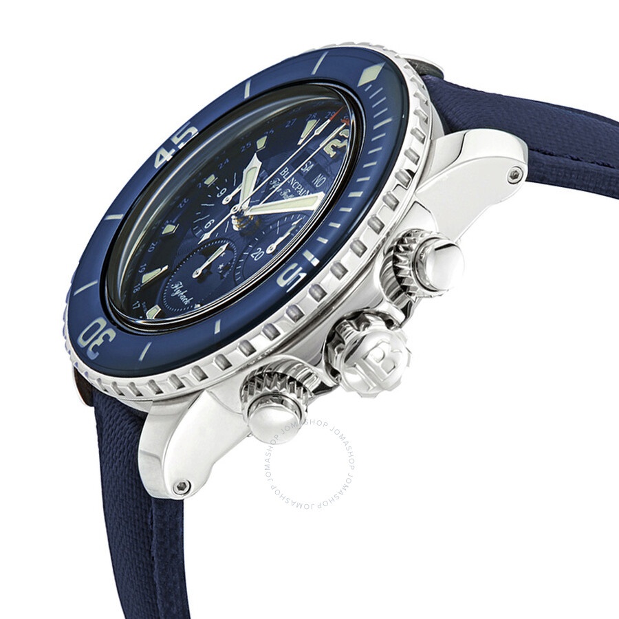 Blancpain Fifty Fathoms Flyback Chronograph Moonphase Automatic Men's Watch 5066F-1140-52B - 2