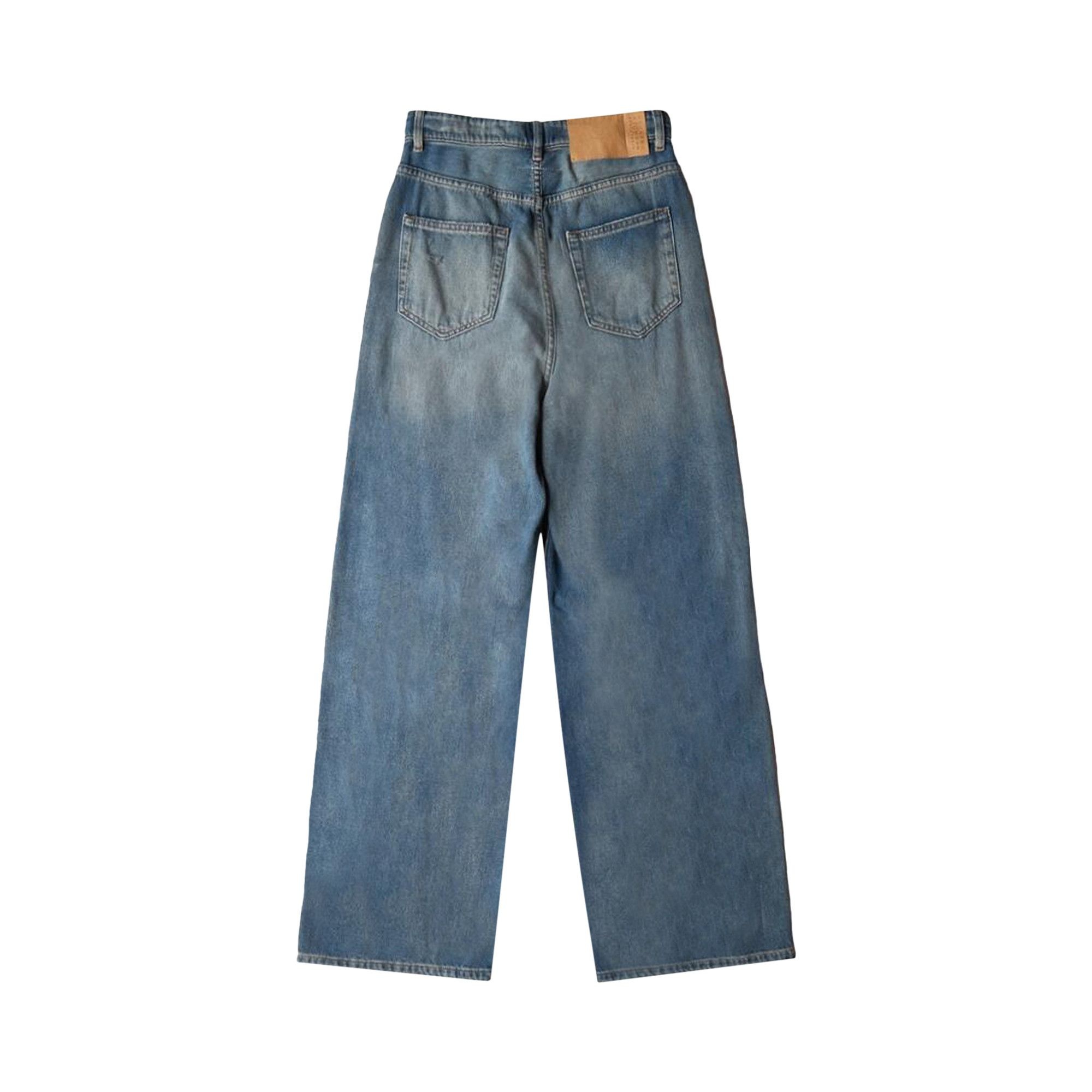 MM6 Maison Margiela Regular Leg Jeans With Knee Slash 'Blue' - 2