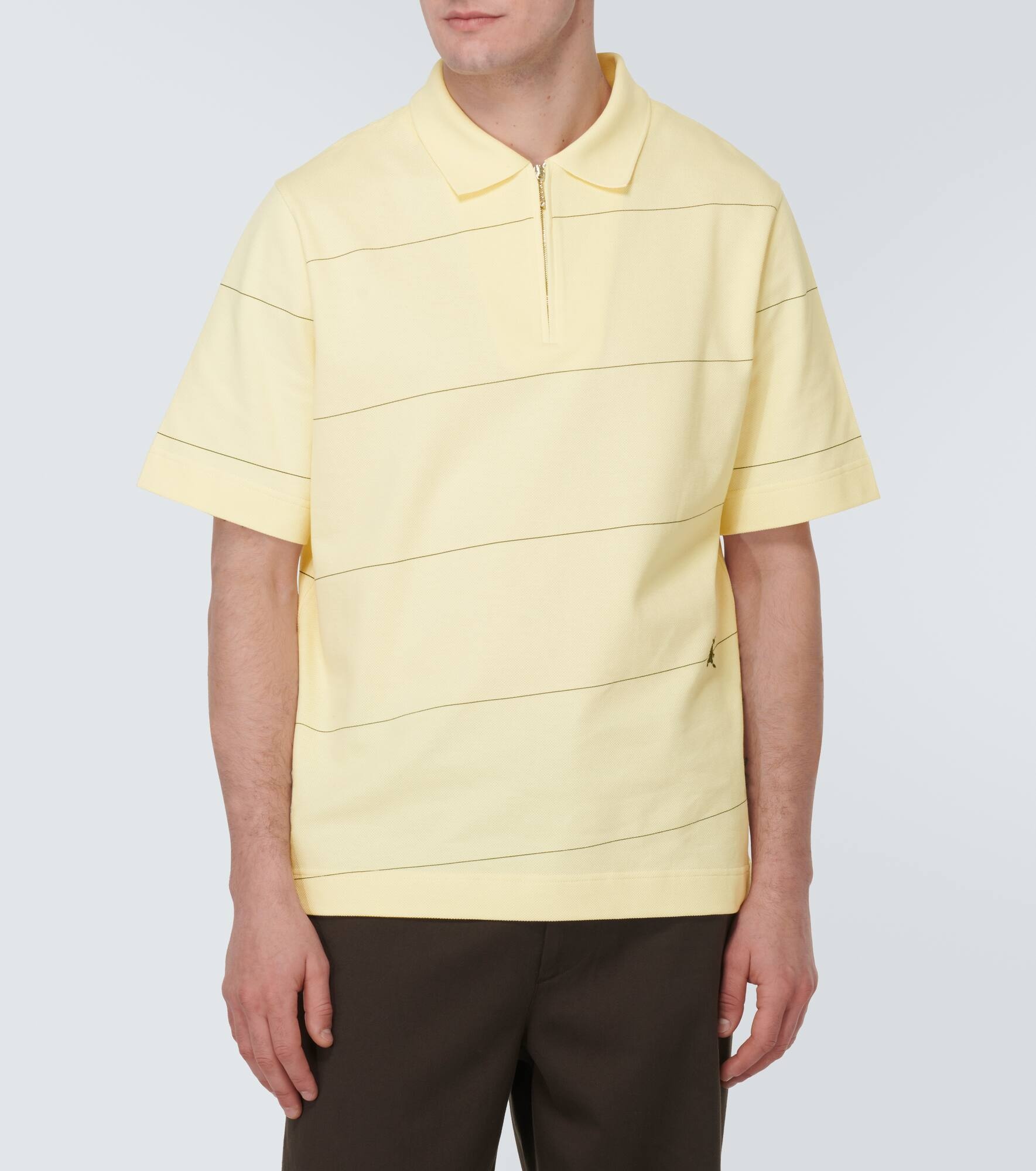 EKD striped cotton piqué polo shirt - 3