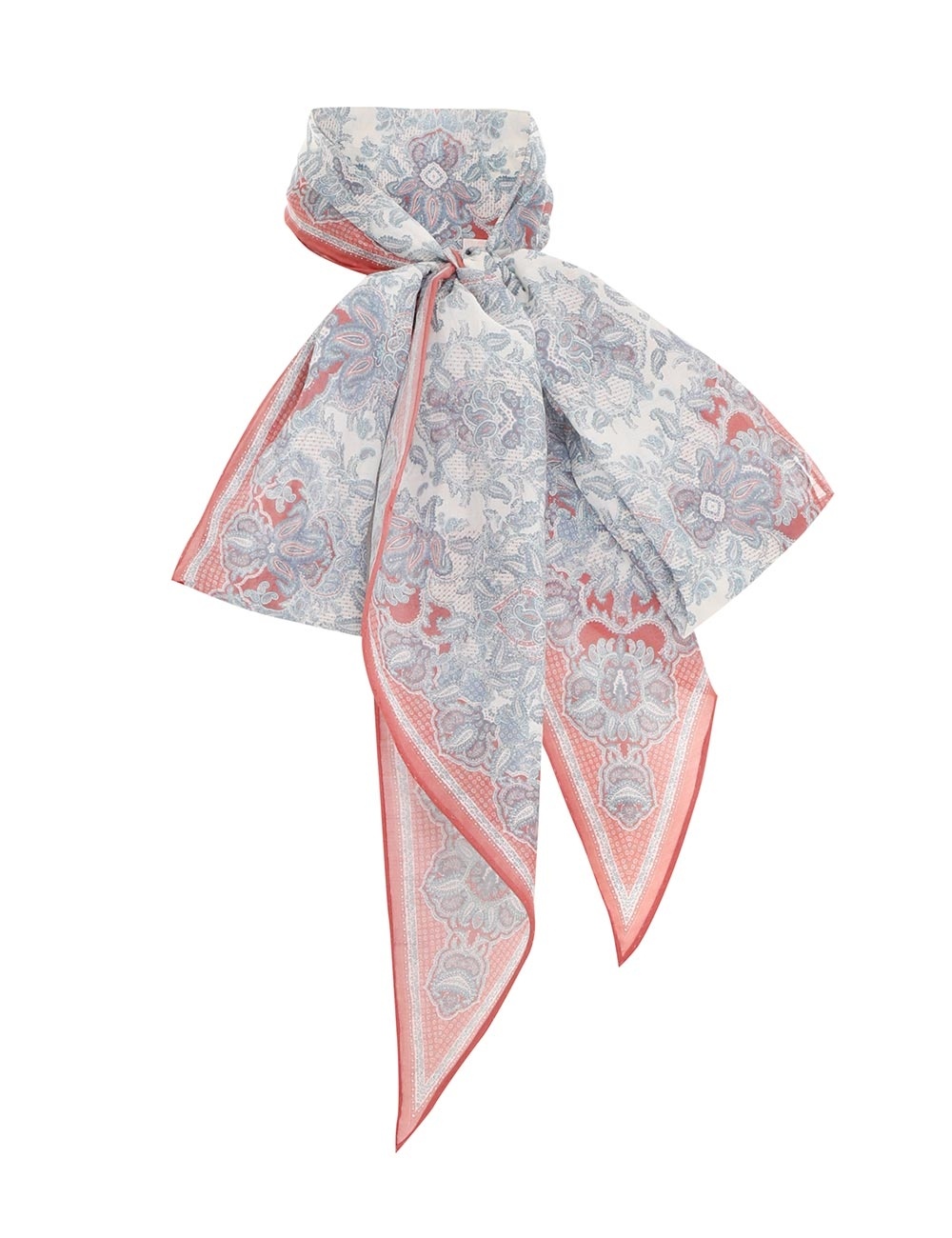 SILK COTTON NECK SCARF - 1