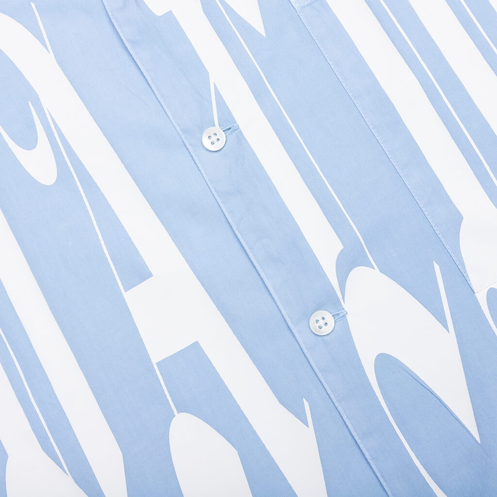 GOTHIC LOGO SHIRT S/S - LIGHT BLUE - 4