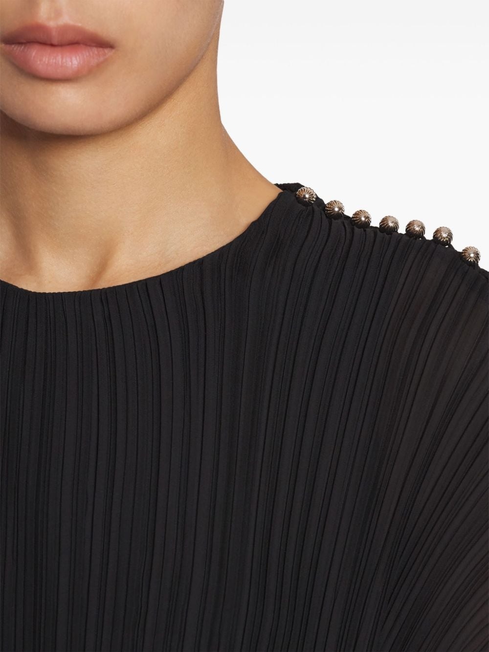 twist-detailing midi dress - 6