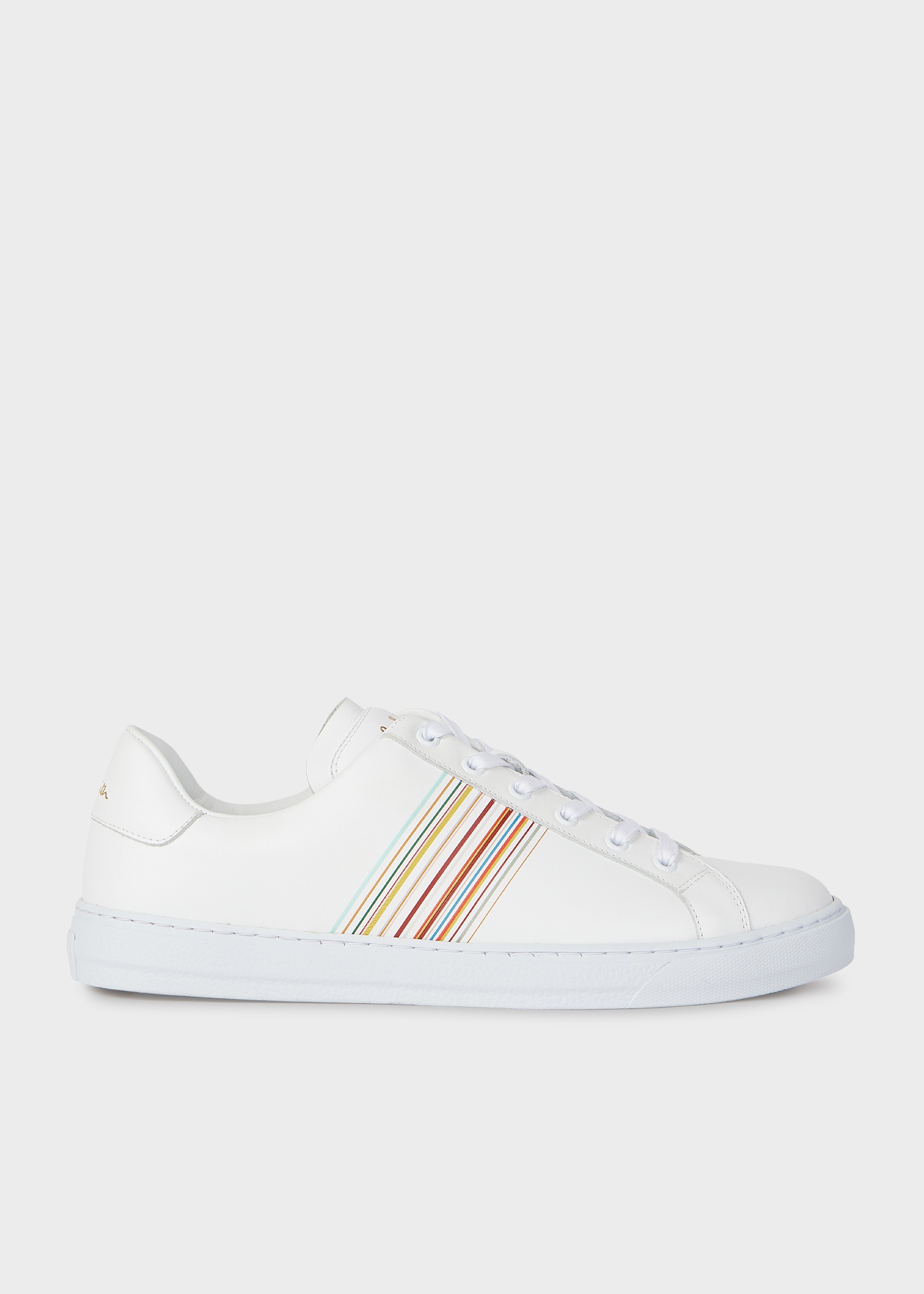 White Leather 'Hansen' Trainers - 1