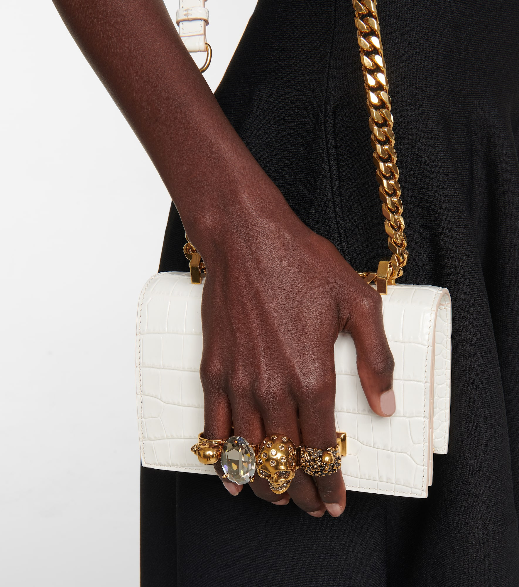 Jewelled Satchel Mini leather crossbody bag - 2
