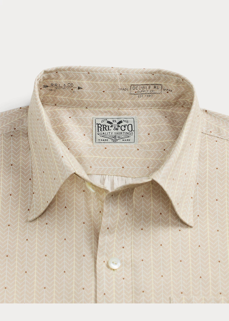 Slim Fit Print Woven Shirt 8