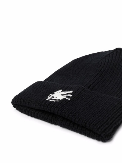 Etro embroidered-logo knitted beanie outlook