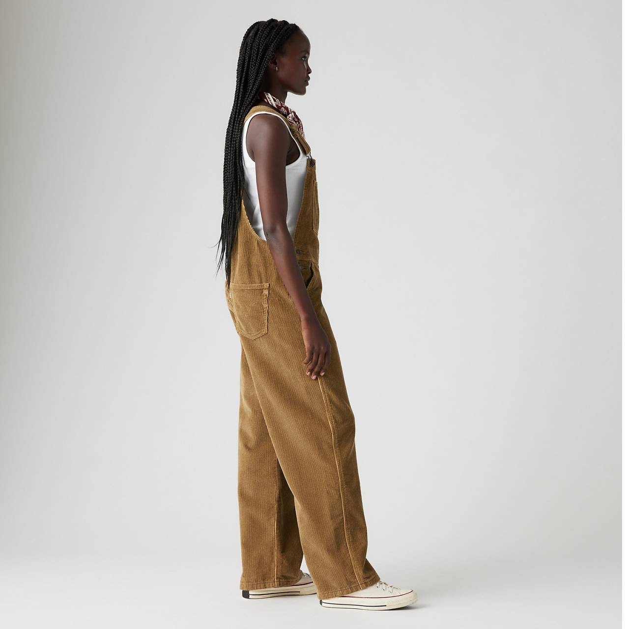 BAGGY CORDUROY WOMEN'S OVERALLS - 4