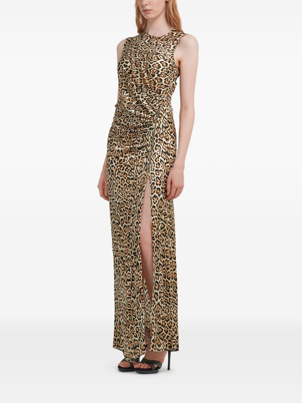 leopard-print maxi dress - 4