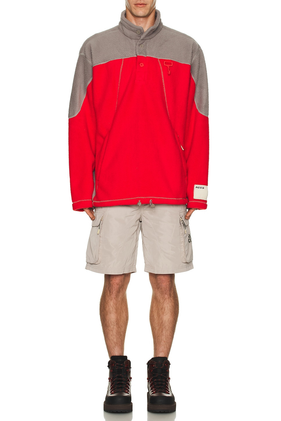 Sherpa Fleece Collared Pullover - 5