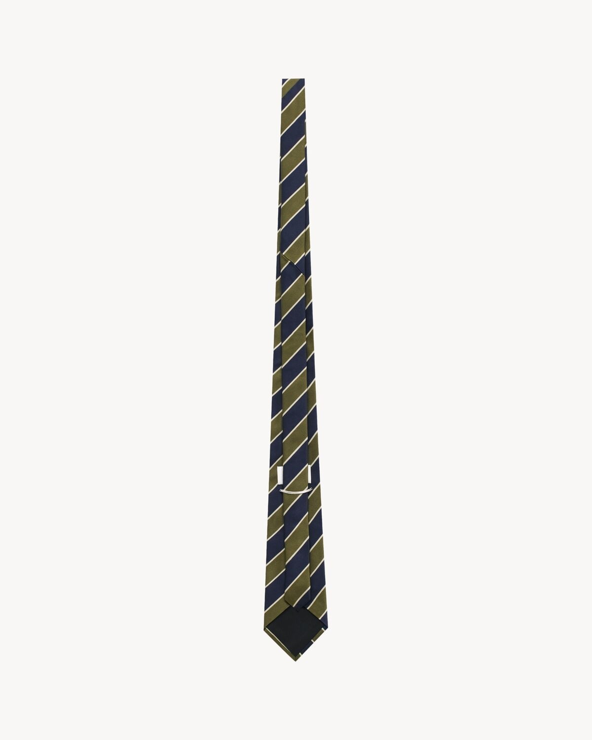 WIDE TIE IN STRIPED SILK - 2