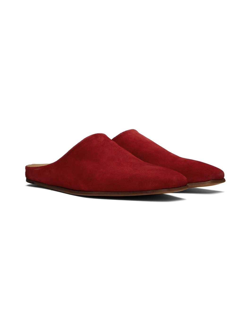 Red Chateau Suede Mules - 4