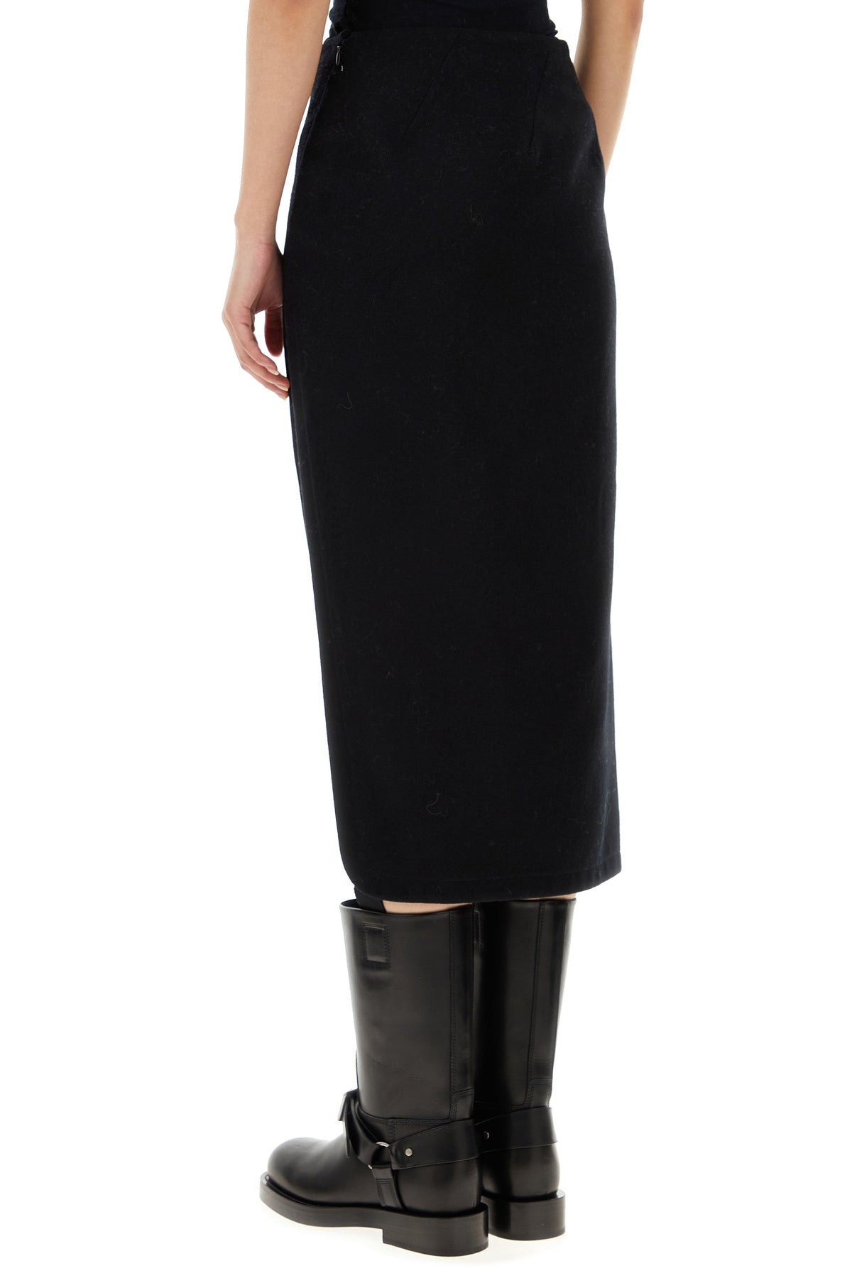 Black felt Oline skirt - 4