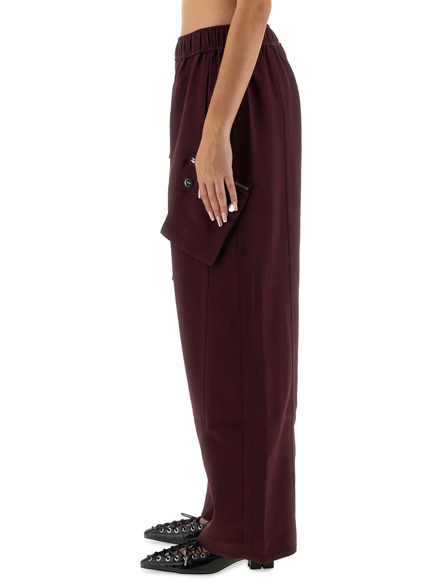 Ganni Women Twill Pants - 4