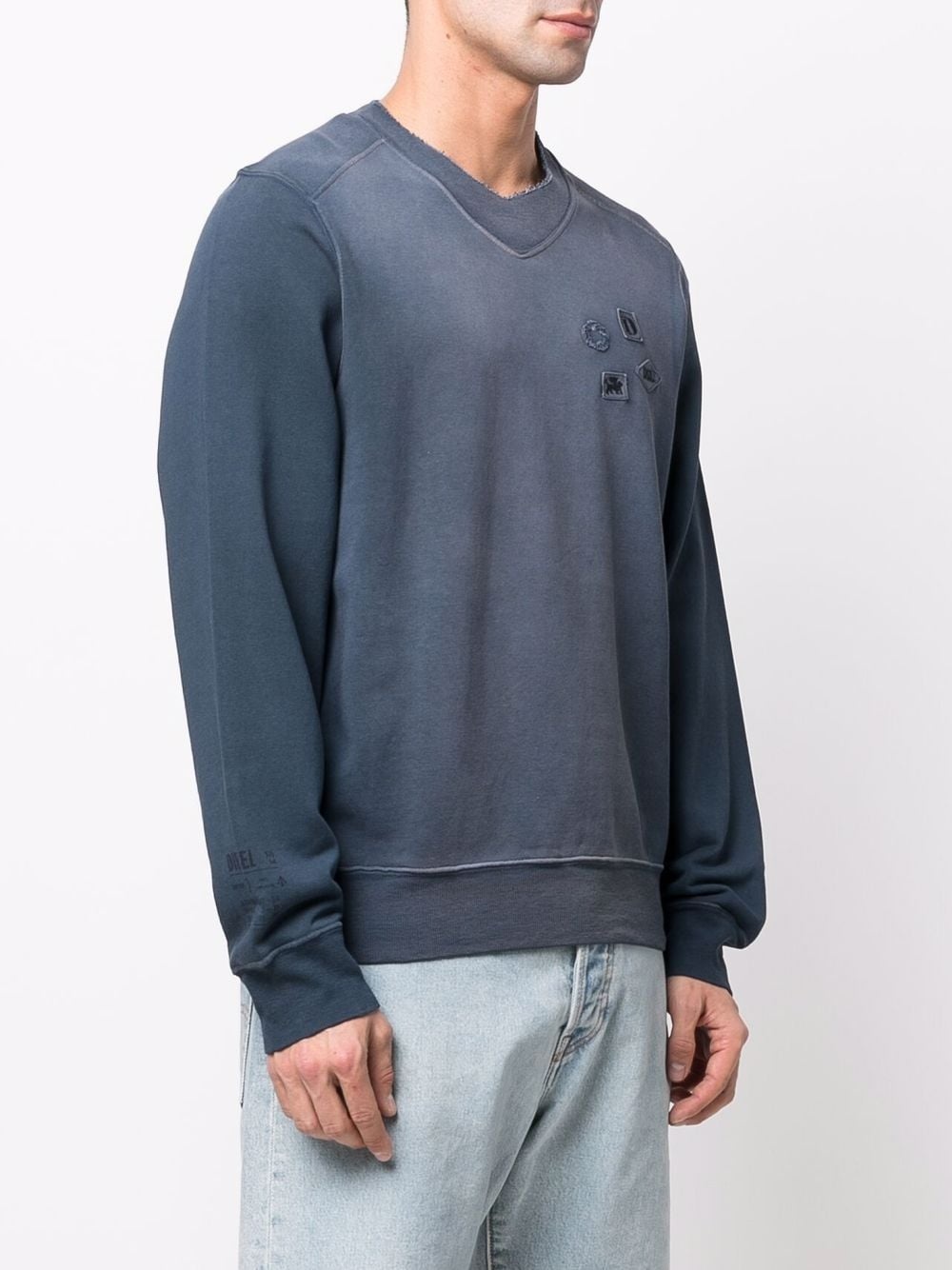 Manny patch-detail sweatshirt - 3