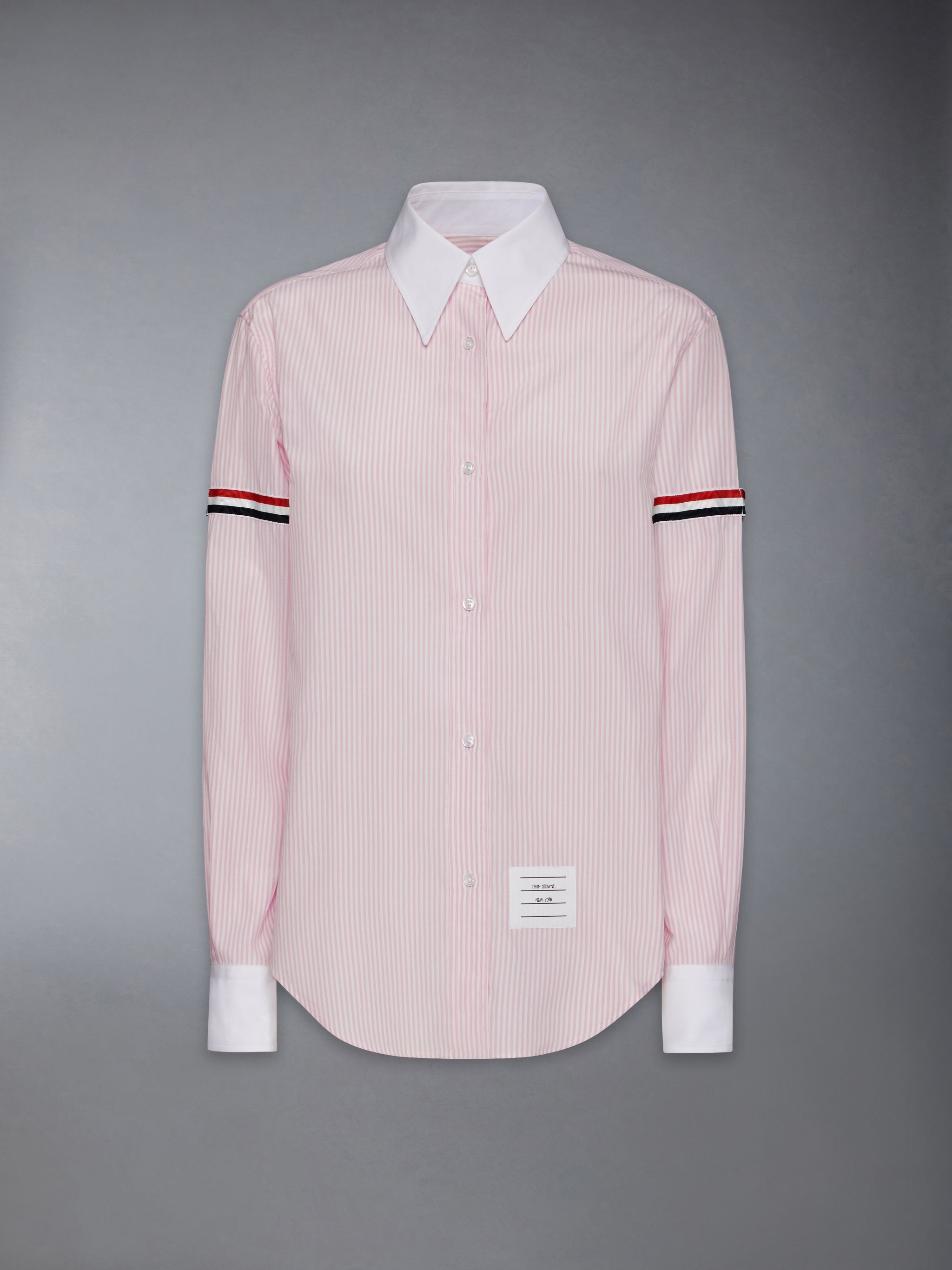 Cotton Silk Armband Point Collar Shirt - 7