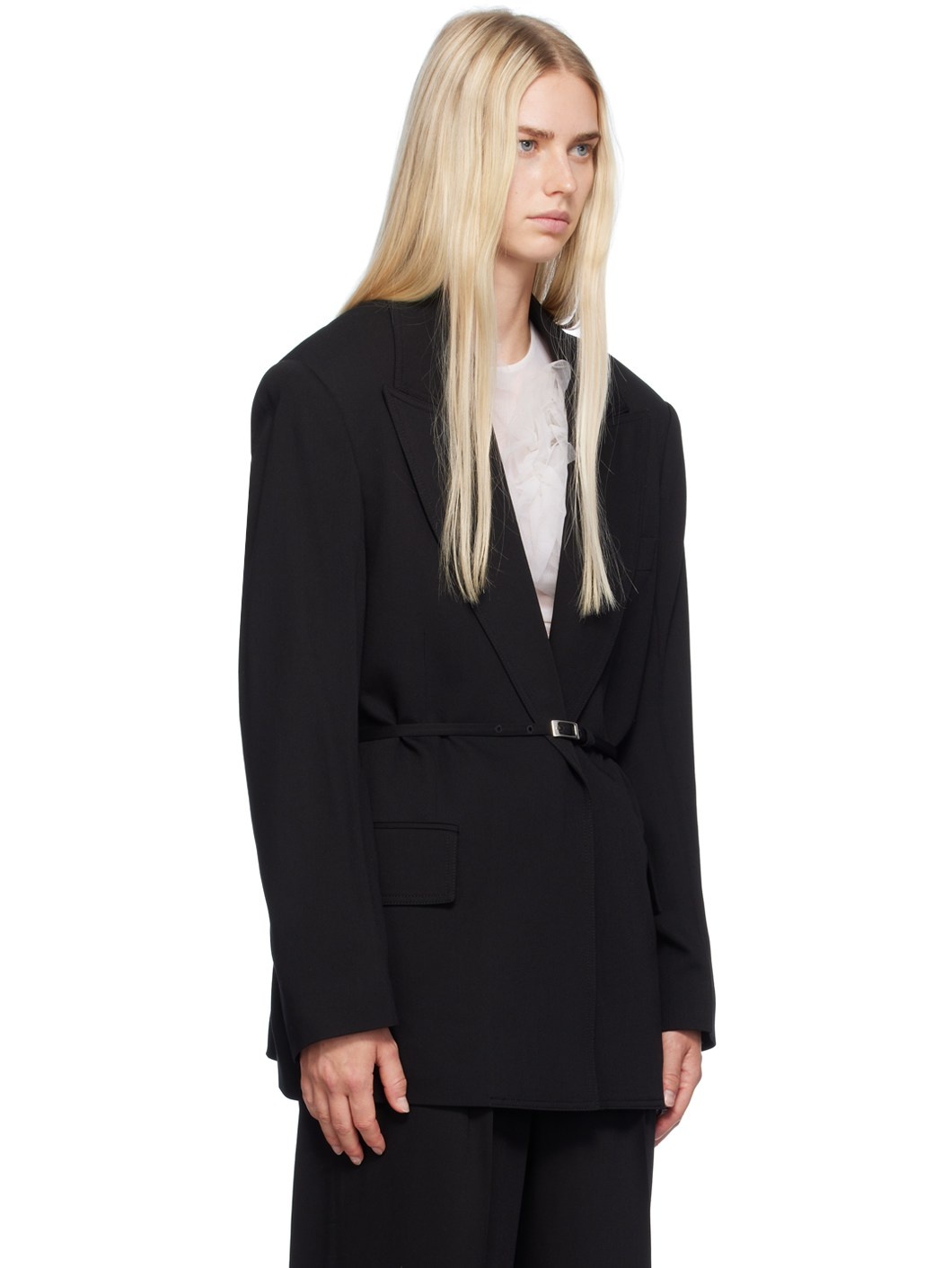 Black Belted Blazer - 2