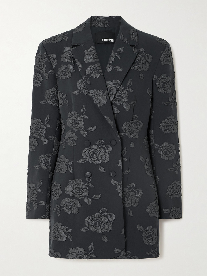 Floral-appliquéd Recycled-grain De Poudre Mini Dress 1