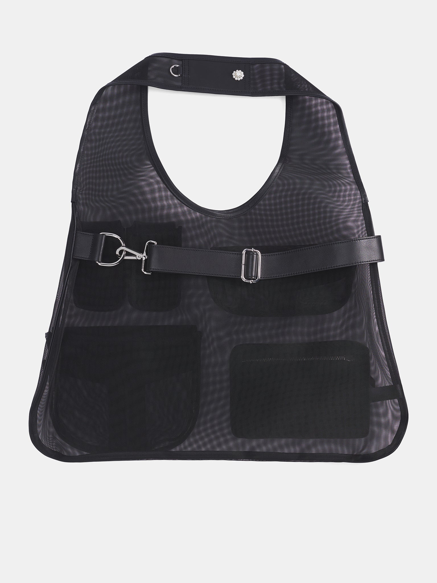 Black Utility Pocket Vest Bag - 2