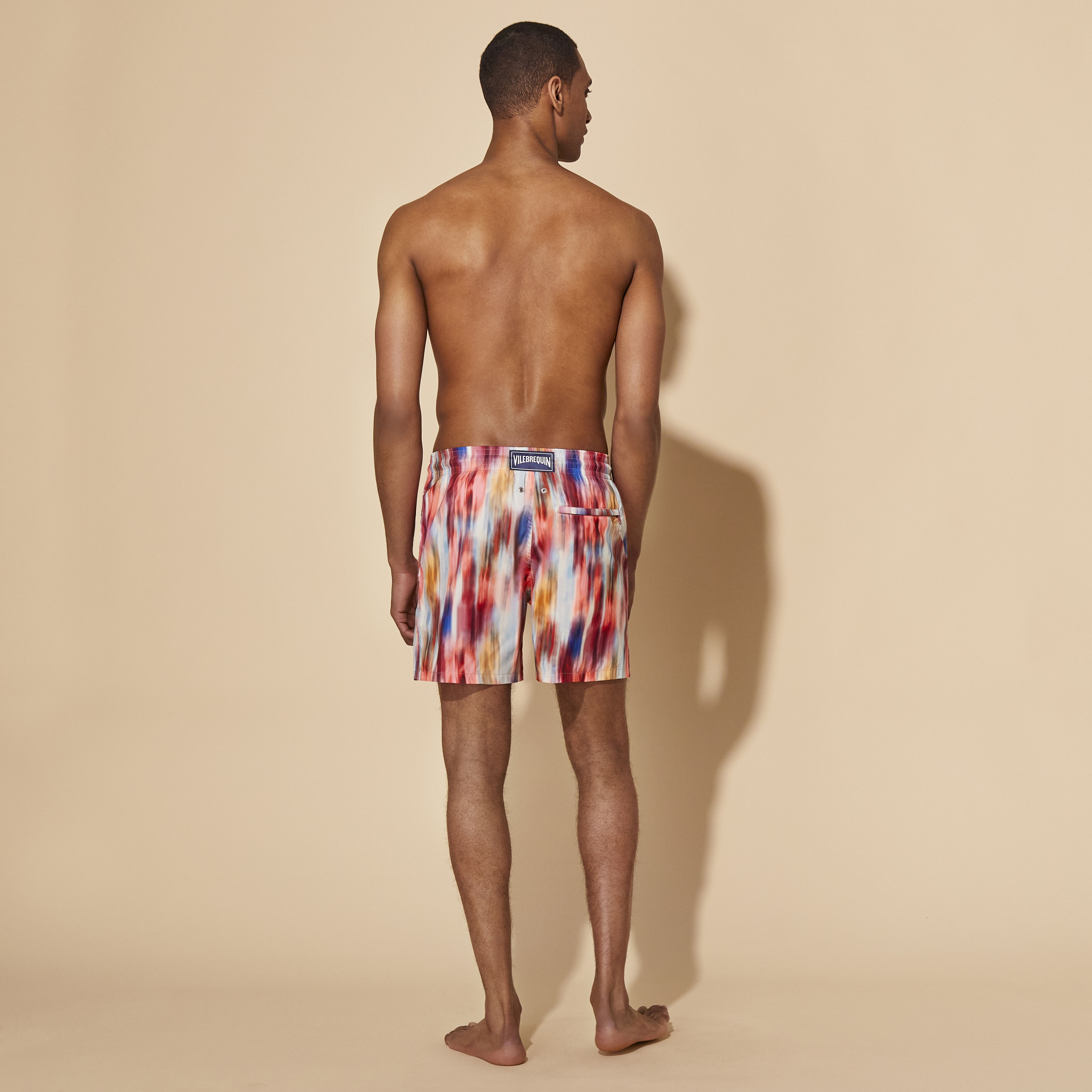 Men Swim Trunks Ultra-light and Packable Ikat Flowers - 4