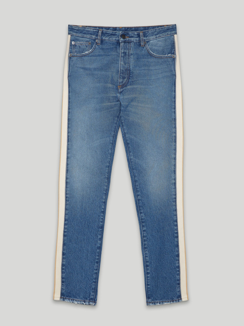 DENIM TRACK PANTS - 1