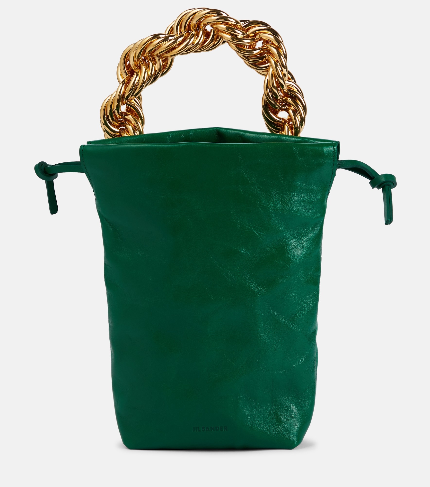 Small leather tote bag - 1