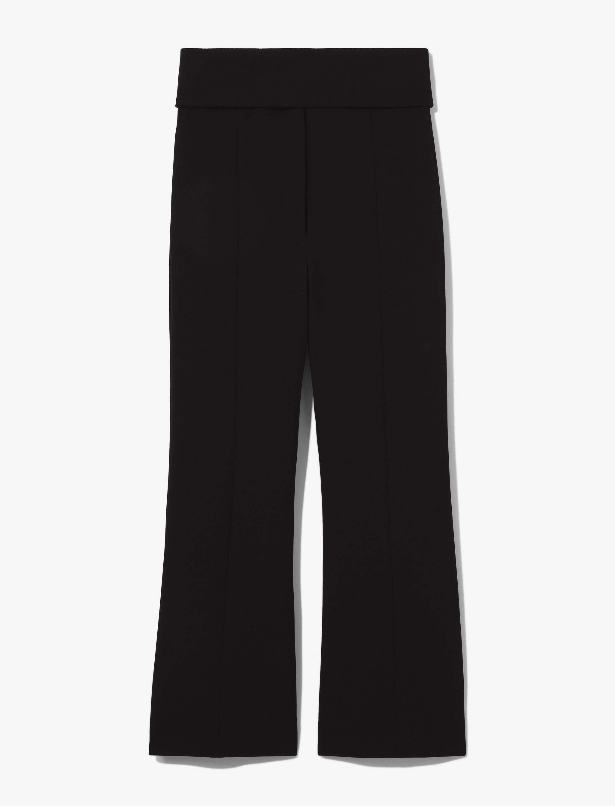 cropped stretch-wool trousers - 1