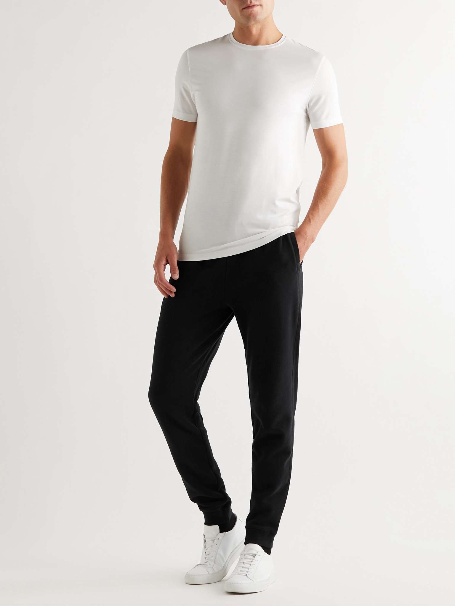 Devon Slim-Fit Tapered Cotton-Jersey Sweatpants - 2